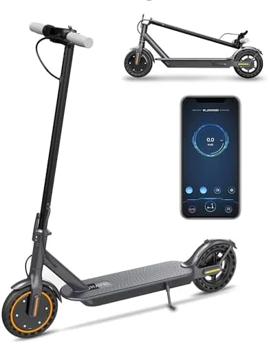 navic electric scooter for adultstop speed 1922 mphrange 192228 miles8510 tirese scooter with dual suspension for commuting app control